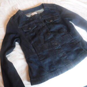Elle Womens XS blue Jean JAcket Pre OWned